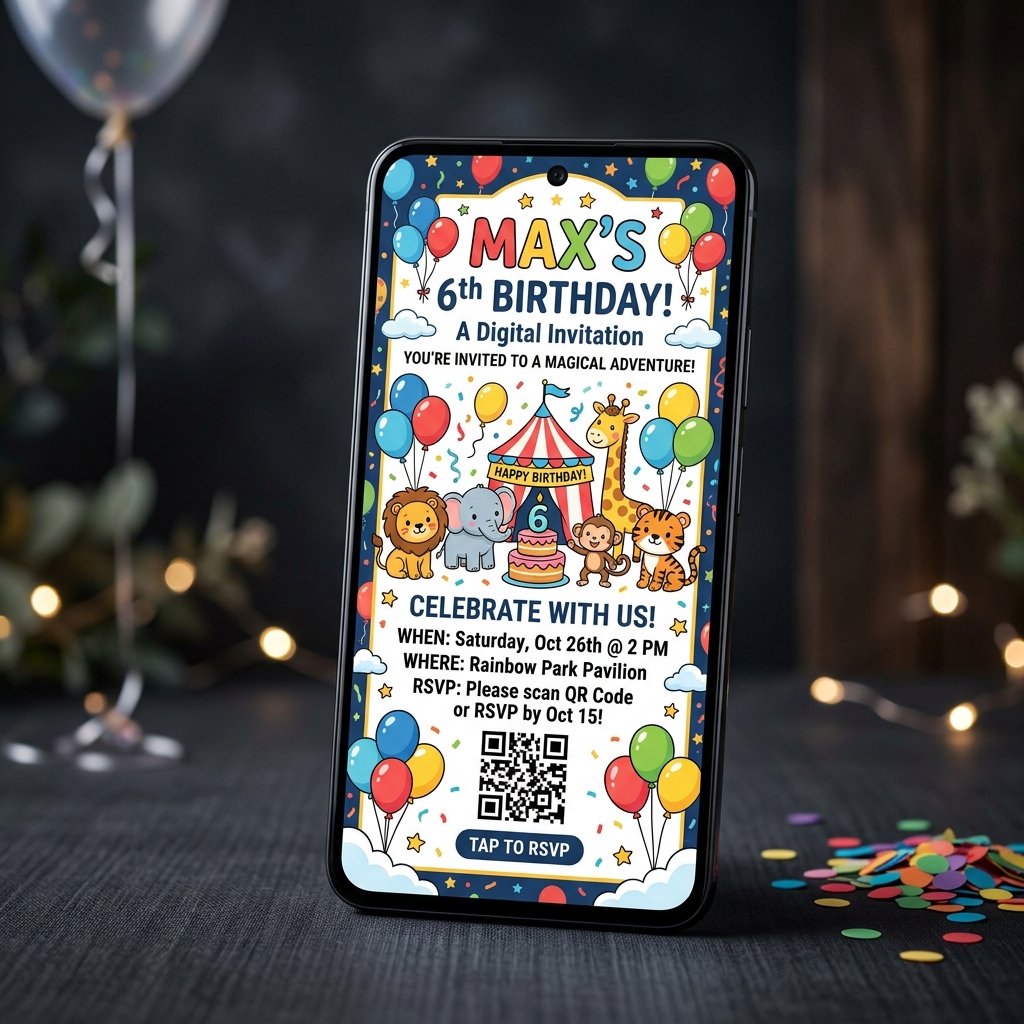 Invitación digital Cumpleaños