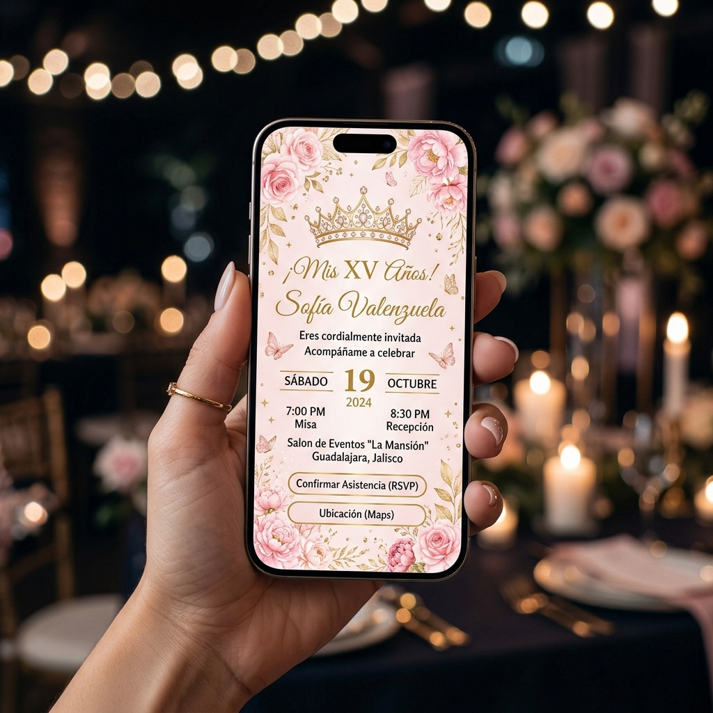 Invitación digital XV Años
